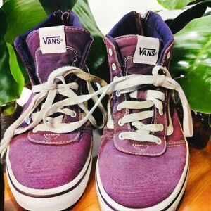 Vans Kids Purple High-Top Sneakers